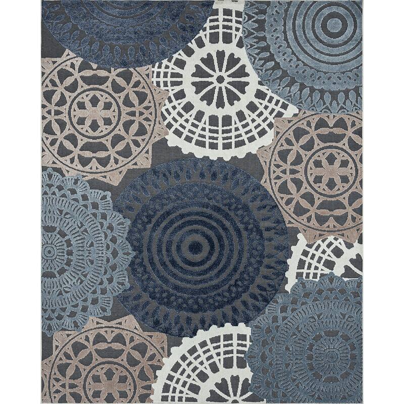 Cruise Bohemian & Eclectic Geometric Indoor/Outdoor Area Rug