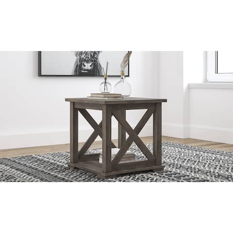 Arlenbry Square End Table, Gray