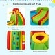 preview thumbnail 3 of 4, Kids Inflatable Water Slide Bounce Park Splash Pool w/ 550W Blower - with 550W blower