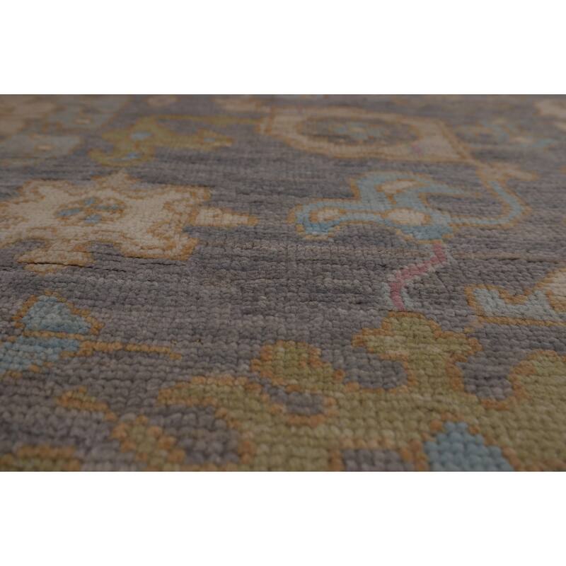 Oushak Turkish Large Area Rug Vegetable Dye Hand-Knotted Wool Carpet - 10'3"x 13'8"