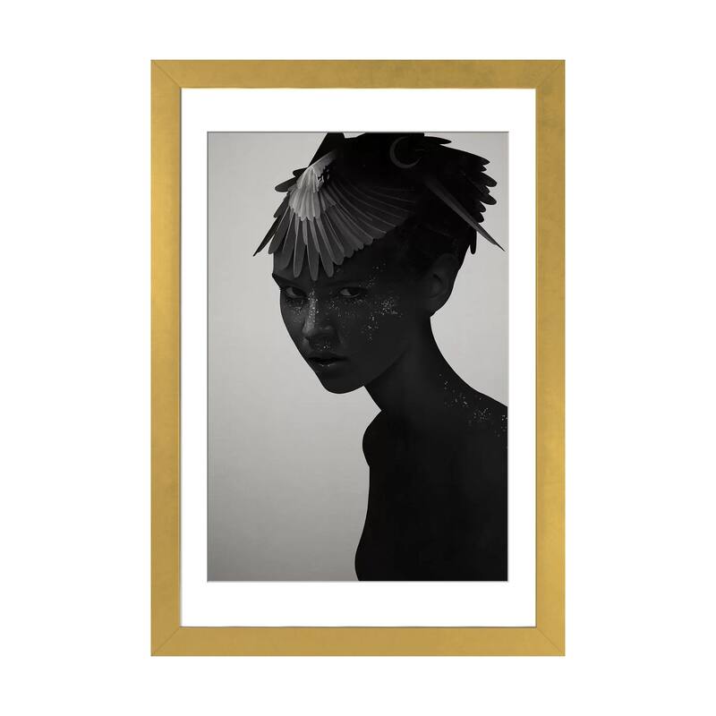 iCanvas "Eva" by Ruben Ireland - Gold - 32x24x1