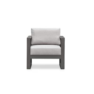 Navarro Outdoor Arm Chair with Cushions, Mocha