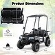 preview thumbnail 30 of 38, Costway 24V 7AH Kids Golf Cart 4WD 2 Seater Ride on Car with Sun Shade