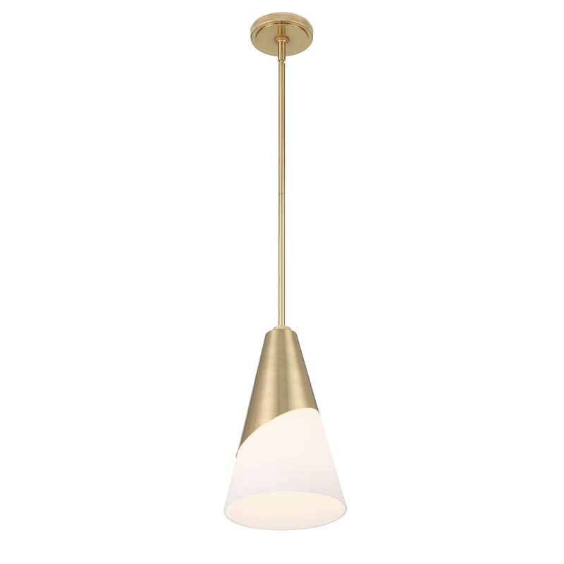 Brian Patrick Flynn Tori 1 Light Vibrant Gold Pendant