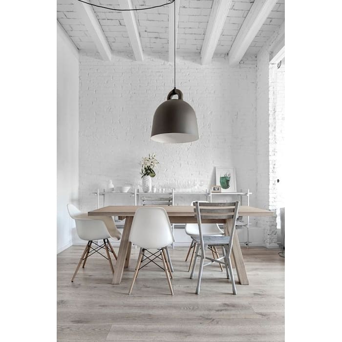 Modern Plastic Dining Chair with Eiffel Dowel Wood Legs – Mid-Century Accent Chair for Kitchen, Dining Room, or Office