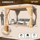 preview thumbnail 44 of 188, EROMMY Outdoor Louvered Pergola Gazebo with Adjustable Aluminum Rainproof Roof