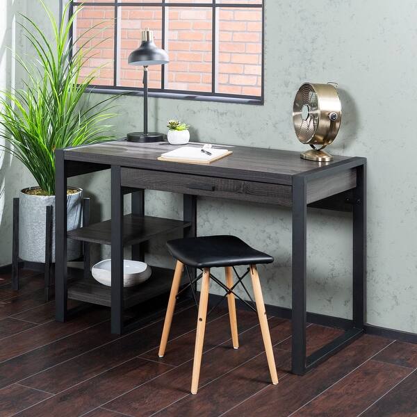 Shop Black Friday Deals On Carbon Loft Nesmith 48 Inch Urban Computer Desk Overstock 23122908 Charcoal