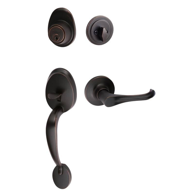 Sure-Loc AT507-HA Alta Sectional Single Cylinder Keyed Entry Handleset - Vintage Bronze