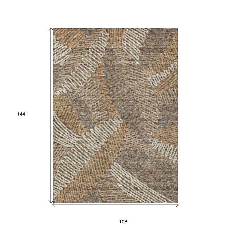 HomeRoots Floral Transitional Rectangle Outdoor Rug
