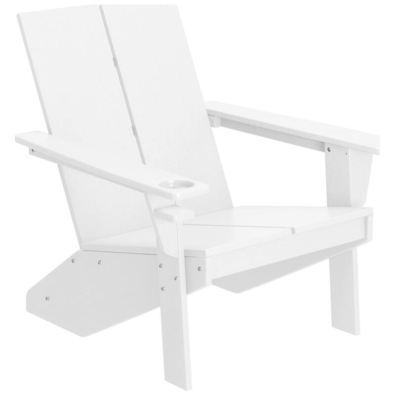 Coastin Modern Poly Adirondack Chair - White