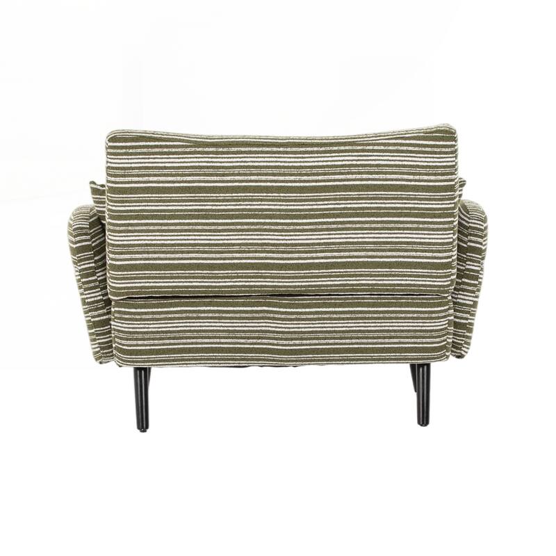 Modern style two-seater sofa with ultra-comfortable armrests, armrest pillows