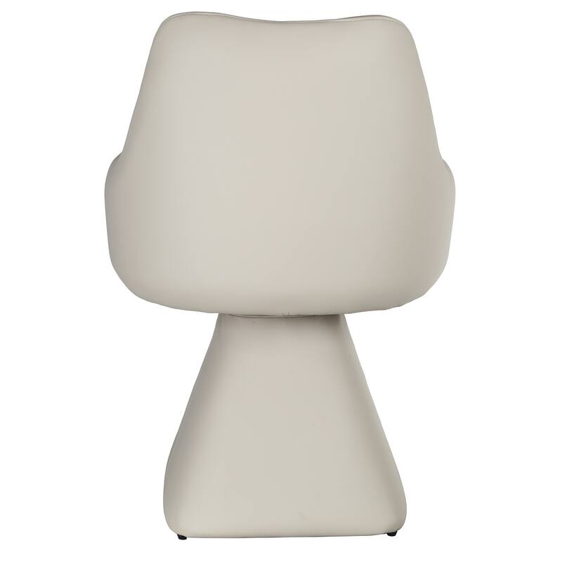 Contemporary Faux Leather Dining/Accent Chair with Swivel