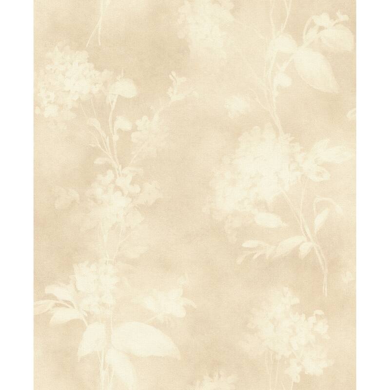 A-Street Prints Izara Beige Botanical Wallpaper