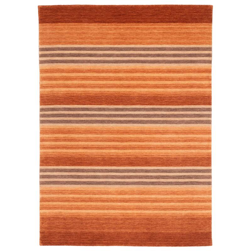 ECARPETGALLERY Hand Loomed Kashkuli Gabbeh Copper Wool Rug - 5'4 x 7'6
