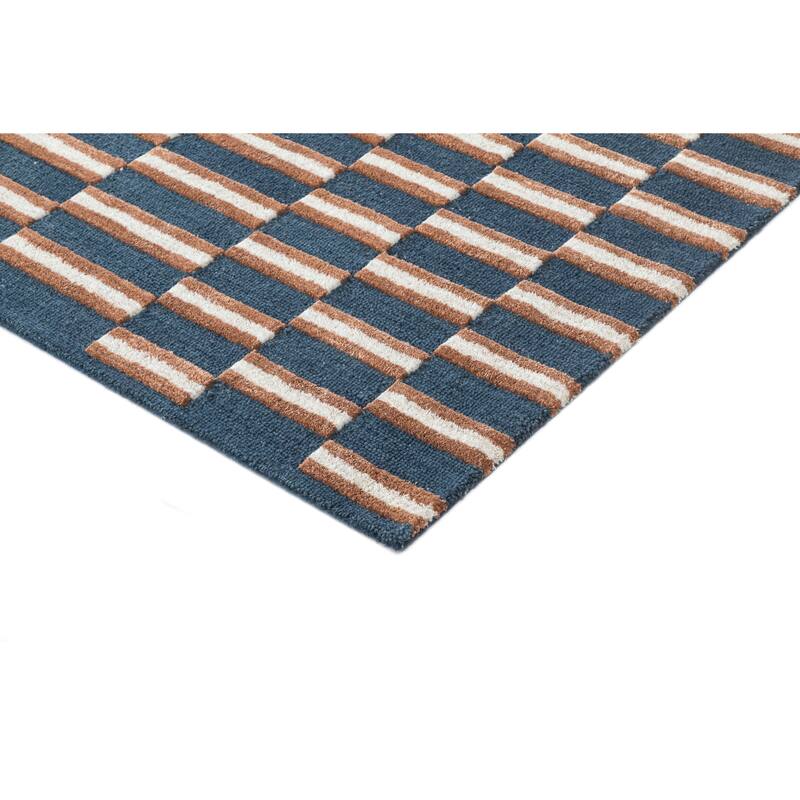 Terra by Obeetee Retro Willa Blue Rug