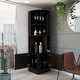 preview thumbnail 25 of 36, TUHOME Syrah Space Efficient Corner Bar Cabinet with 2-Doors