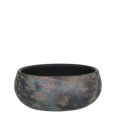 Lg. Clemente Round Bowl 14.5"Dia - ST - Copper/ Multi
