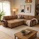 preview thumbnail 22 of 29, U-Shaped Convertible Sectional Sofa Bed with Storage Chaise by Harper&Bright Designs Brown