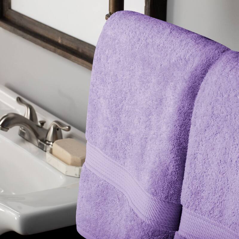 Superior Egyptian Cotton Pile Heavyweight Bath Towel Set of 2