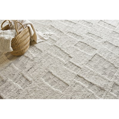 Exquisite Rugs Canyon Handmade Handwoven New Zealand Wool Silver Area Rug