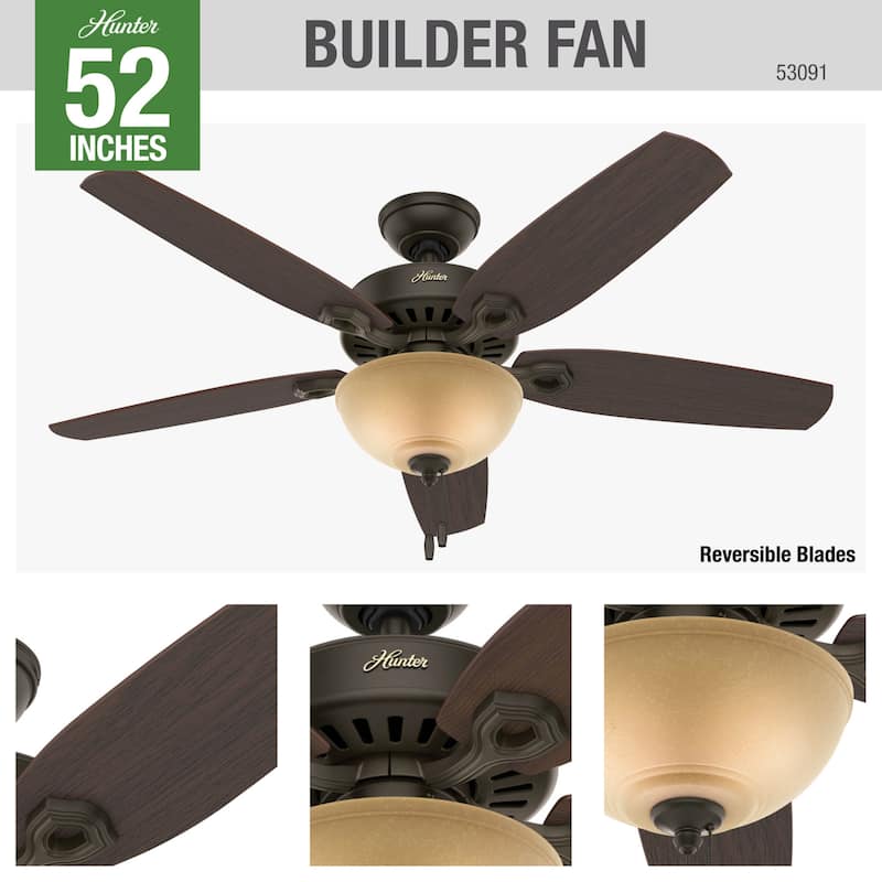 Hunter Fan 52" Builder Deluxe - Bronze