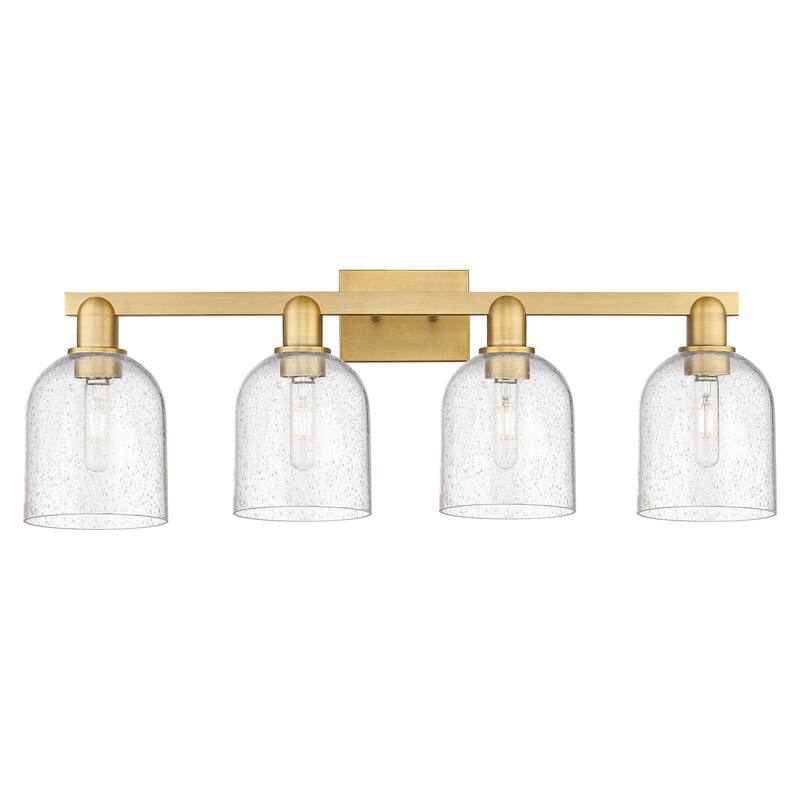 Innovations Lighting 716-4W-12-33 Bella Vanity Bella 4 Light 33" Wide - Brushed Brass / Seedy
