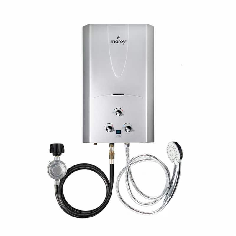 4.2 GPM, 100,000 BTUs, Outdoor Propane Gas Tankless Water Heater On