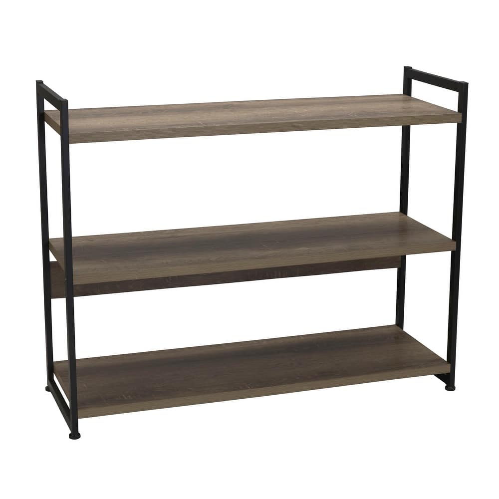 Household Essentials 3 Shelf Open Storage Bookshelf - 13.8"L x 40.5"W x 32.5"H