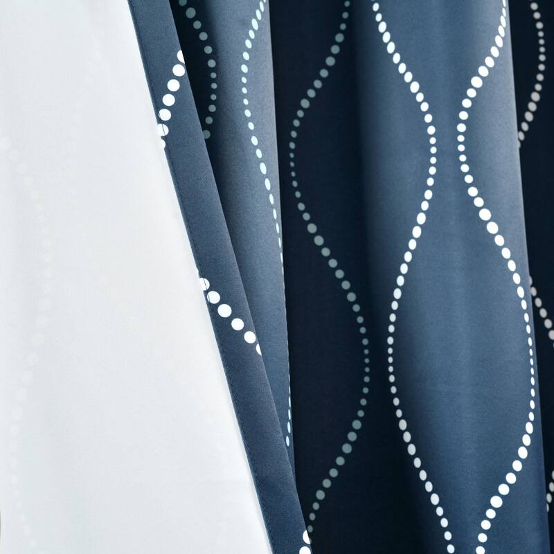 Lush Decor Swirl Room Darkening Curtain Panel Pair - 52"W x 84"L