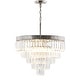preview thumbnail 42 of 48, Gaines Crystal LED Chandelier, Polished Nickel/Clear by JONATHAN Y