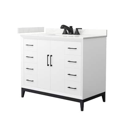 Wyndham Collection WCH818142S-QTZ-US3MXX Amici 42" Free Standing