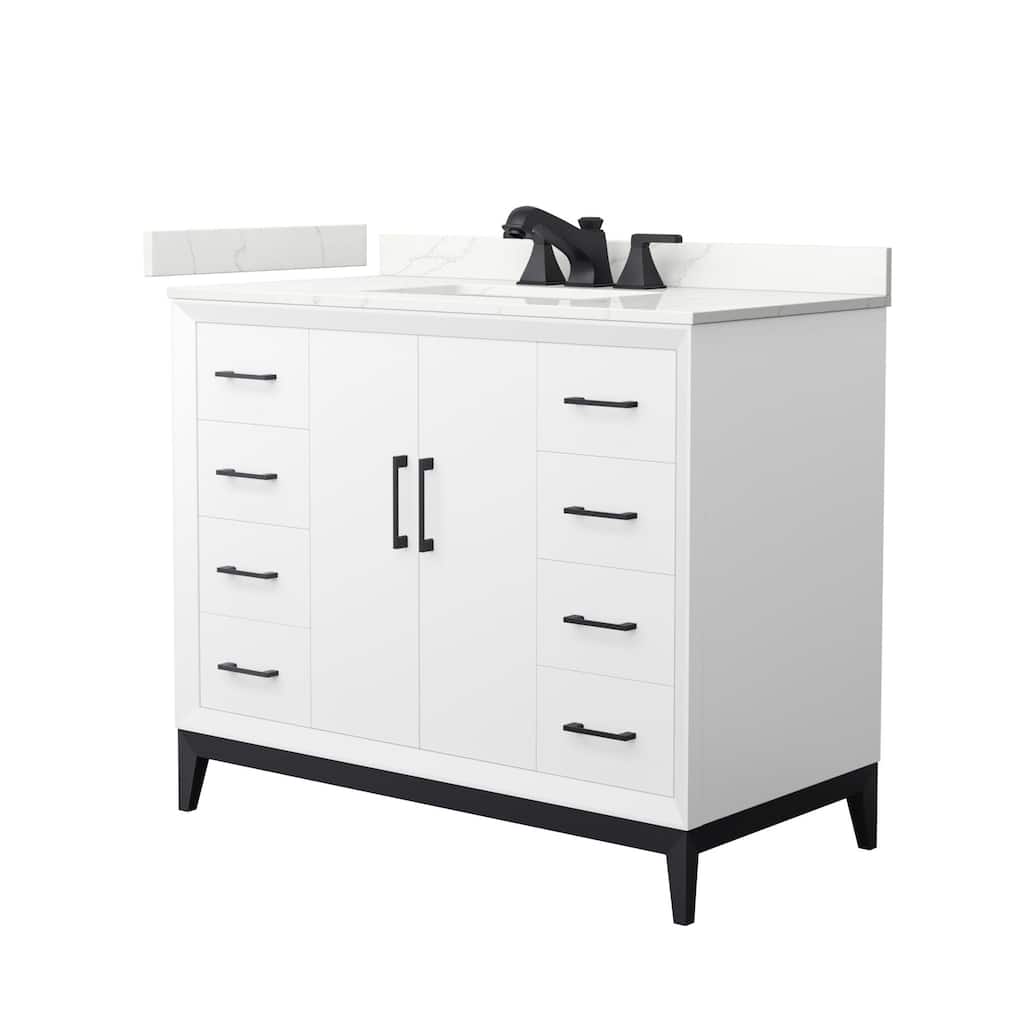 Wyndham Collection WCH818142S-QTZ-US3MXX Amici 42" Free Standing
