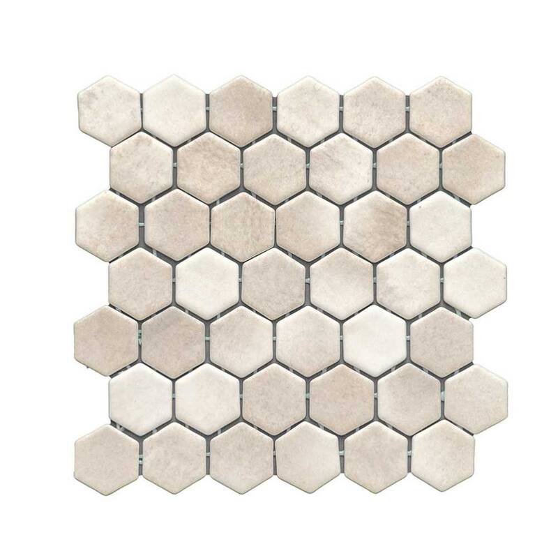 The Tile Life Eterna Hex 2x2 Glass Floor, Wall & Backsplash Tile
