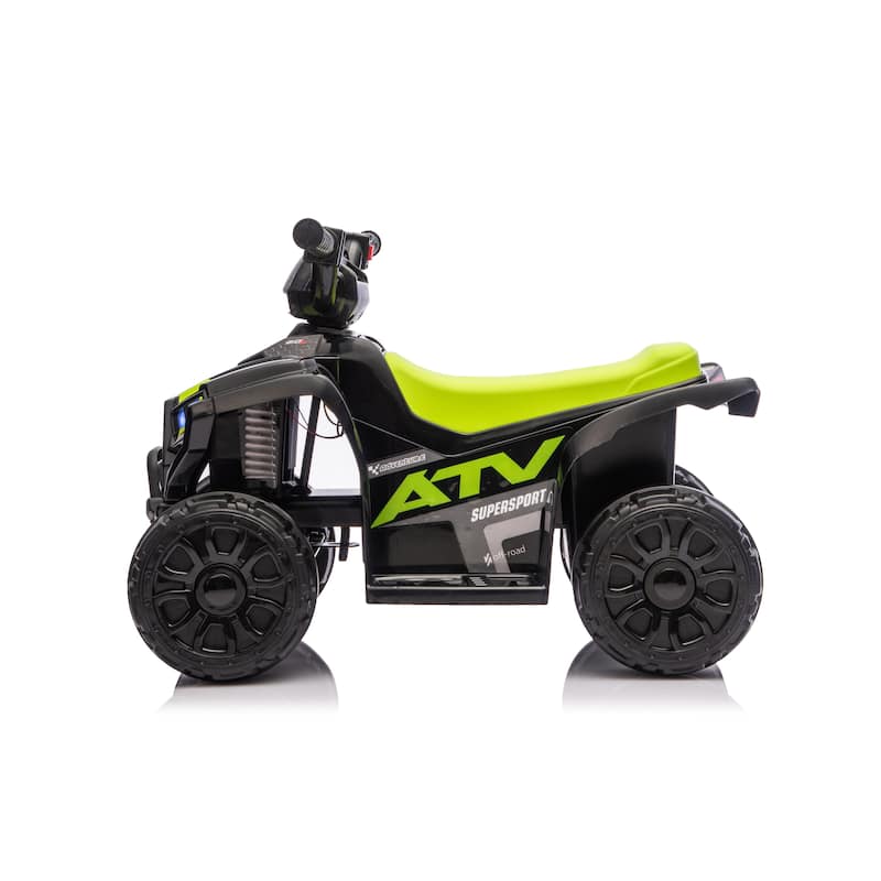 Off-Road Toy Car Black Green Battery Powered Electric Car Electric Vehicle Ride On ATV with Ergonomic Seat