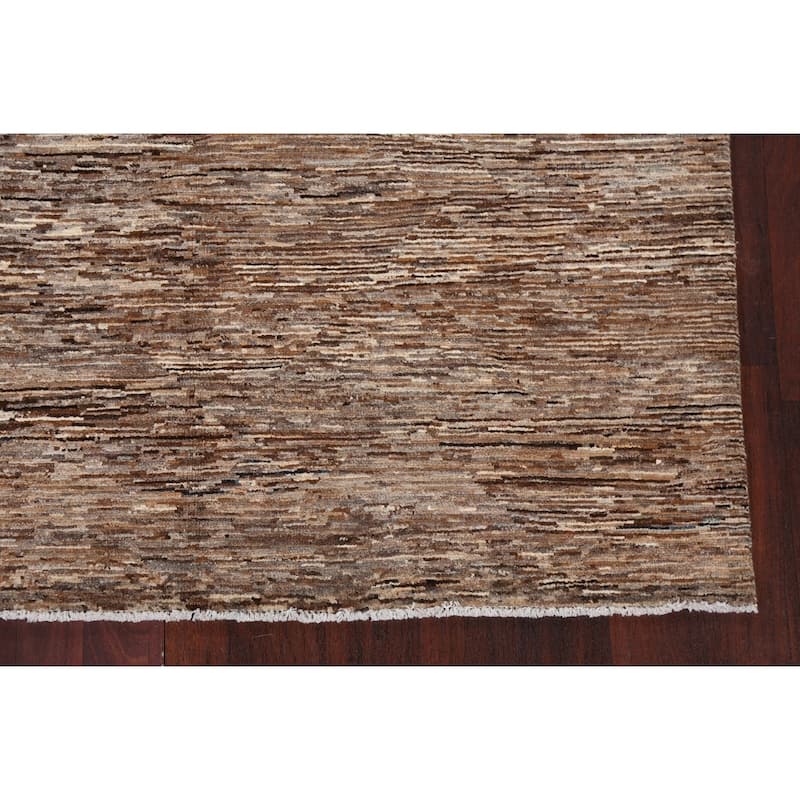 Contemporary Gabbeh Kashkoli Area Rug Wool Hand-knotted Foyer Carpet - 4'9" x 6'8"