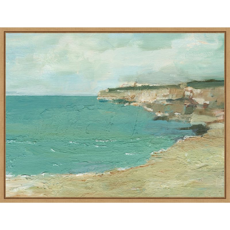 Amanti Art Sun Drenched Cliffs I by Ethan Harper Framed Canvas Wall Art Print - Sylvie Maple