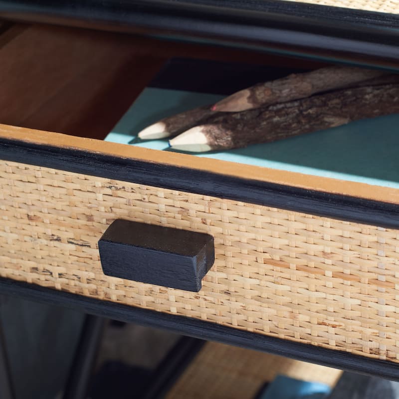 SAFAVIEH Aliyah Bali Coastal 1-Drawer 1-Shelf Nightstand