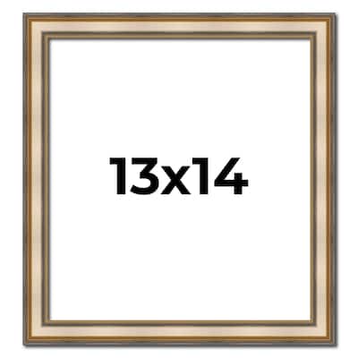 13x14 Frame Gold Solid Wood Shadow Box Width 1.5 Inches | Interior Frame Depth 2 3/8 Inches