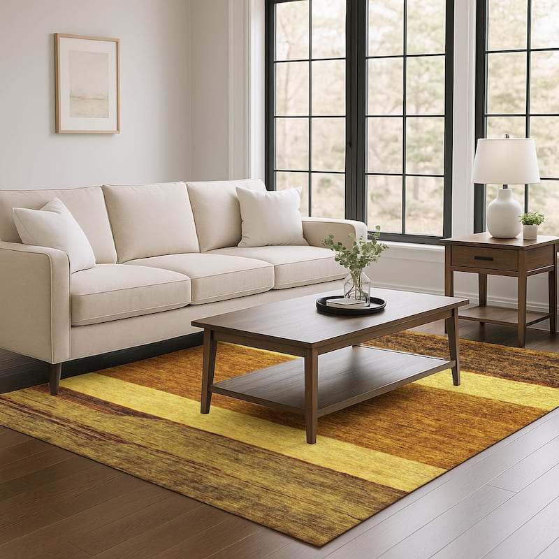 Premium Washable Super Soft Ombre Gabbeh Mayfield Rug - Terracotta - 5' x 7'6"