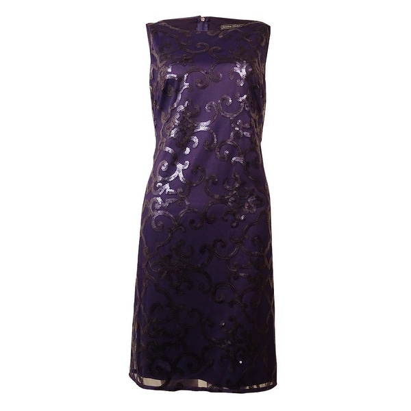 Jessica Howard Women's Sleeveless Sequin Dress - Navy