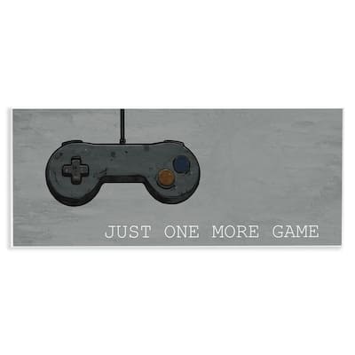 Stupell Just One More Rustic Gaming Wall Plaque Art Design By Kim Allen