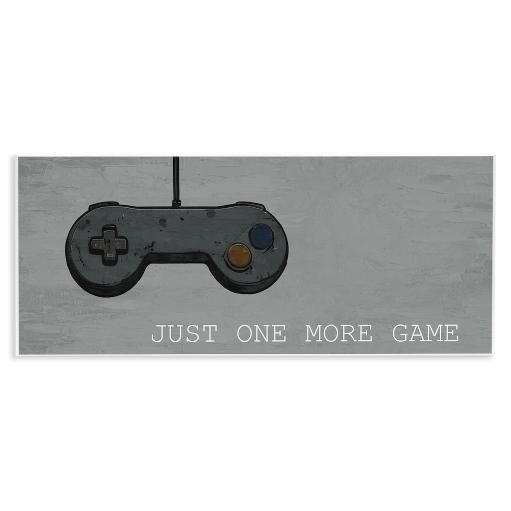 Stupell Just One More Rustic Gaming Wall Plaque Art Design By Kim Allen