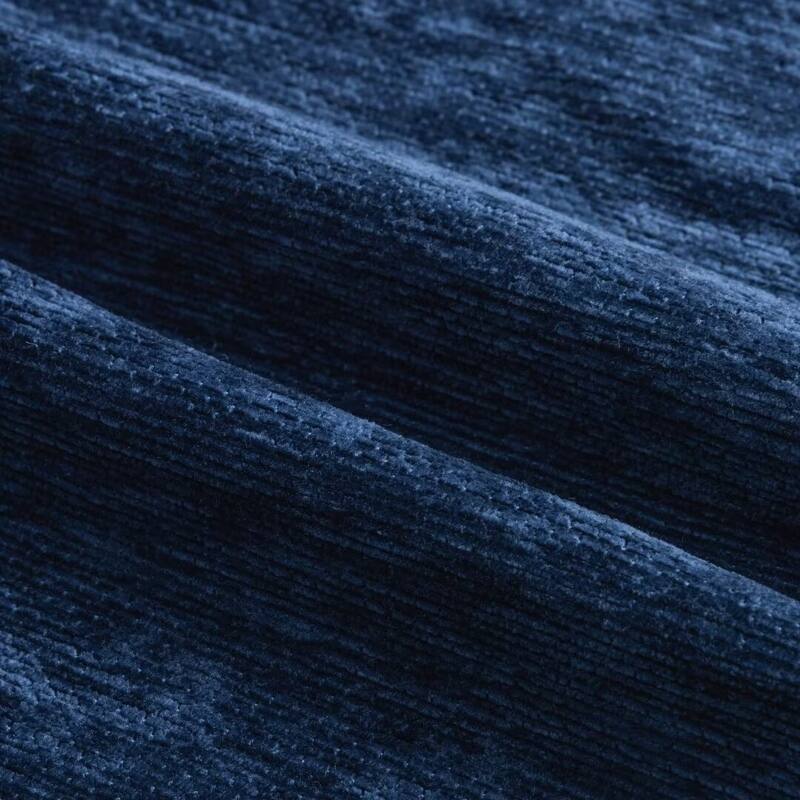 Chenille Solid Room Darkening Back Tab Single Curtain Panel