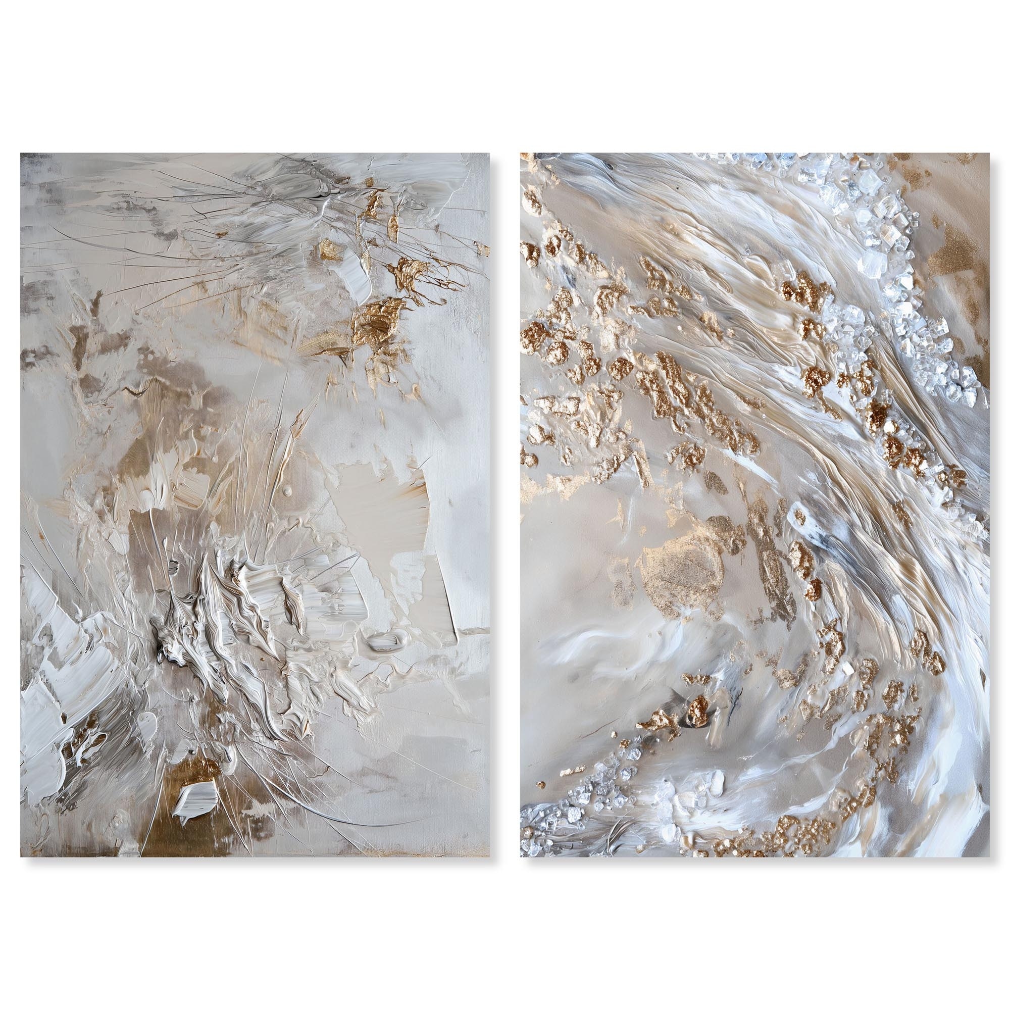 Pearl Tide Set Canvas Set of 2 by Art Remedy, Gallery Wrapped