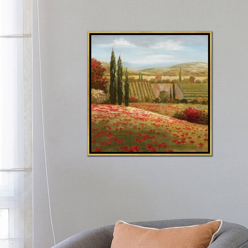 iCanvas "Tuscan Cypress I" by Nan Framed Canvas Print