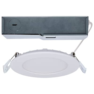8/12 Watt LED Direct Wire Downlight 27K/3K/35K/4K/5K CCT 4 Inch Dual Dimming