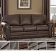 preview thumbnail 1 of 11, Made in USA Raval Top Grain Leather Sofa Bed