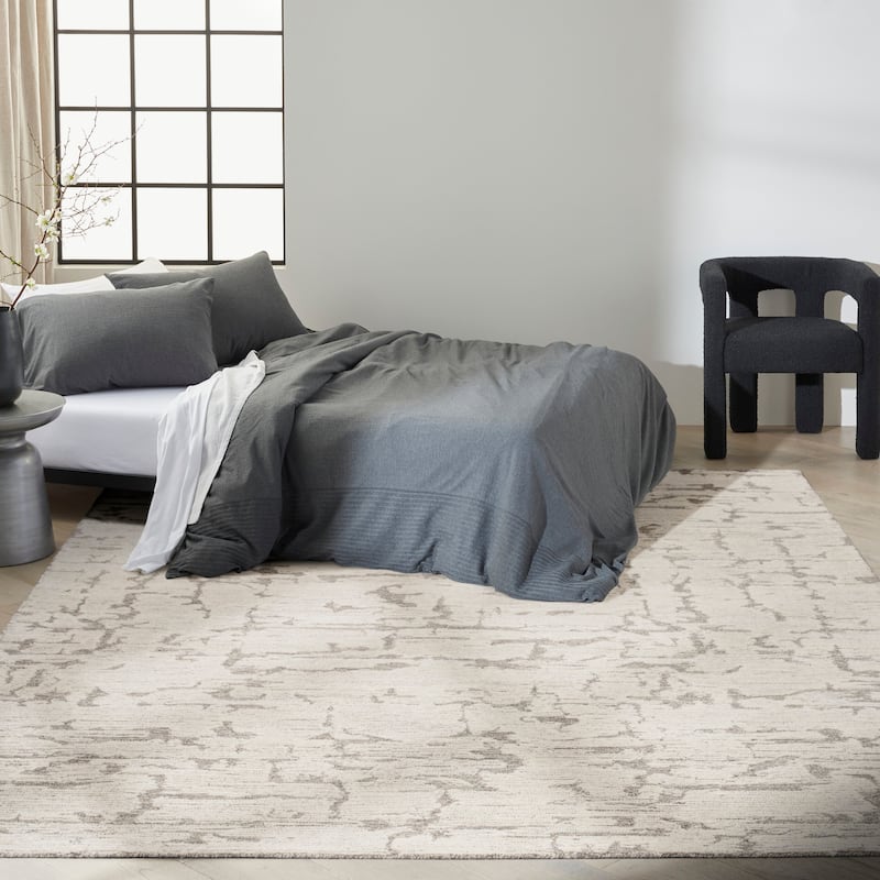 Calvin Klein Sculptural Contemporary Abstract Area Rug