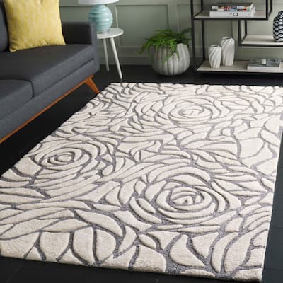 SAFAVIEH Handmade Casablanca Shag Nobuko Tribal Wool Rug