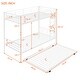 preview thumbnail 20 of 54, Full Size Loft Bed with Built-in L-Shaped Desk and Storage Shelves